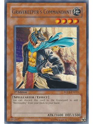 Gravekeeper's Commandant - FOTB-EN015 - Rare