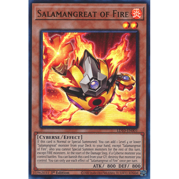 Salamangreat of Fire - LD10-EN001 - Ultra Rare