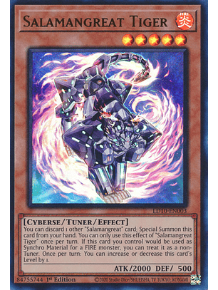 Salamangreat Tiger - LD10-EN003 - Ultra Rare