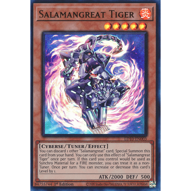 Salamangreat Tiger - LD10-EN003 - Ultra Rare