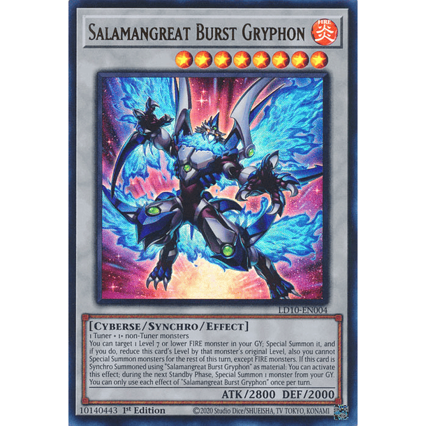 Salamangreat Burst Gryphon - LD10-EN004 - Ultra Rare