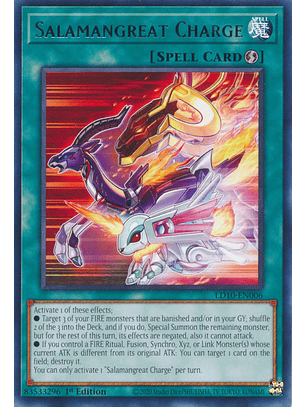 Salamangreat Charge - LD10-EN006 - Rare 