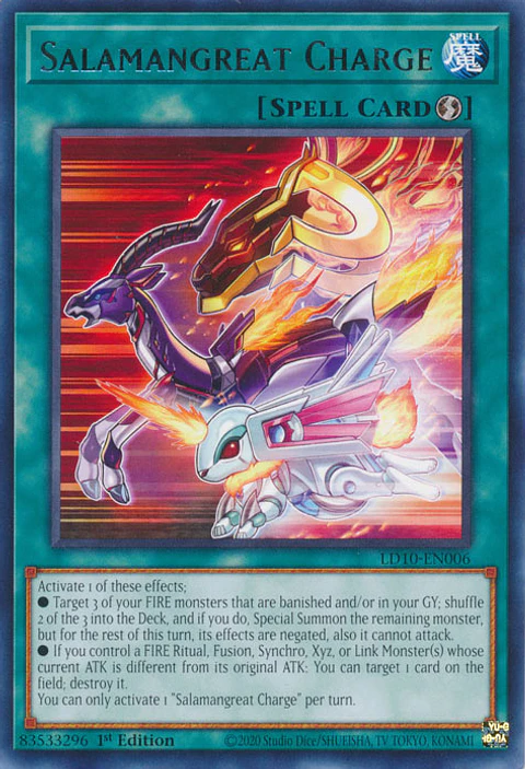 Salamangreat Charge - LD10-EN006 - Rare 