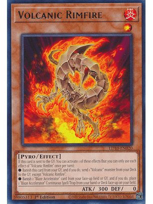 Volcanic Rimfire - LD10-EN020 - Rare