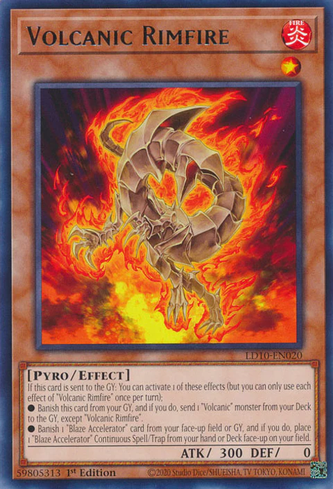 Volcanic Rimfire - LD10-EN020 - Rare