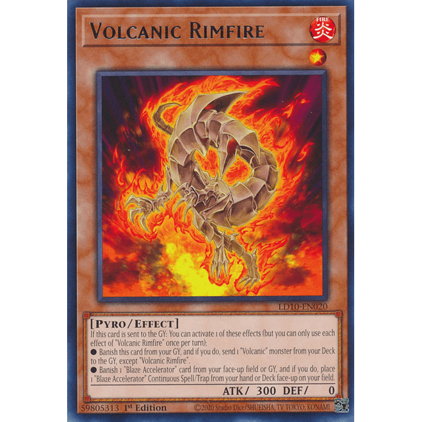 Volcanic Rimfire - LD10-EN020 - Rare