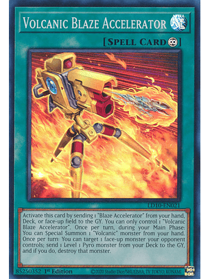 Volcanic Blaze Accelerator - LD10-EN021 - Super Rare