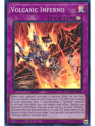 Volcanic Inferno - LD10-EN024 - Super Rare