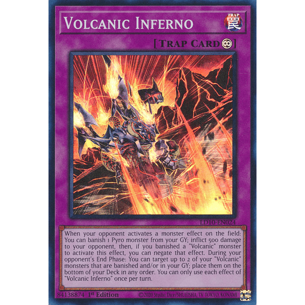 Volcanic Inferno - LD10-EN024 - Super Rare
