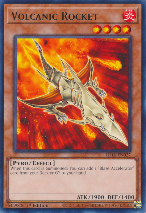 Volcanic Rocket - LD10-EN027 - Rare 1