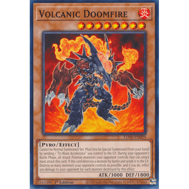 Volcanic Doomfire - LD10-EN029 - Common 