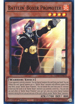 Battlin' Boxer Promoter - LD10-EN034 - Ultra Rare