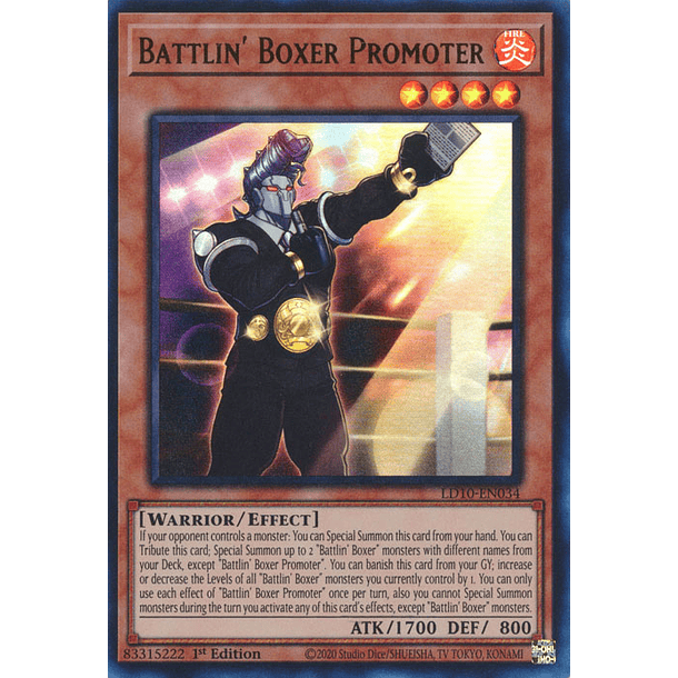 Battlin' Boxer Promoter - LD10-EN034 - Ultra Rare