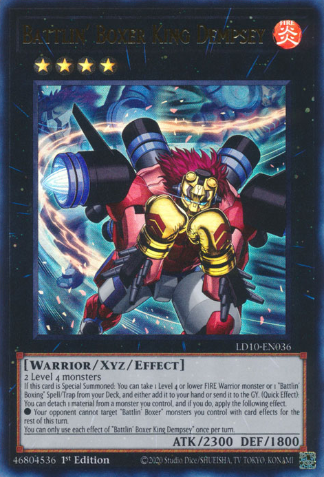 Battlin' Boxer King Dempsey - LD10-EN036 - Ultra Rare 1