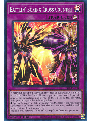 Battlin' Boxing Cross Counter - LD10-EN038 - Super Rare