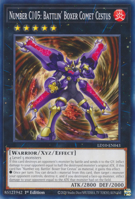 Number C105: Battlin' Boxer Comet Cestus - LD10-EN043 - Common  1