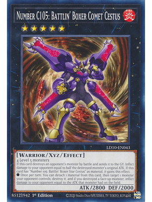 Number C105: Battlin' Boxer Comet Cestus - LD10-EN043 - Common 