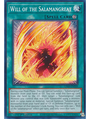 Will of the Salamangreat - LD10-EN049 - Common 