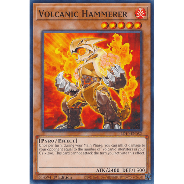 Volcanic Hammerer - LD10-EN052 - Common 