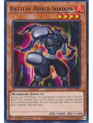 Battlin' Boxer Shadow - LD10-EN056 - Rare 