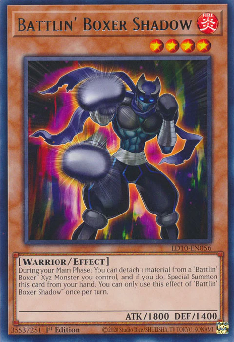 Battlin' Boxer Shadow - LD10-EN056 - Rare 