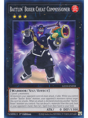 Battlin' Boxer Cheat Commissioner - LD10-EN058 - Common 