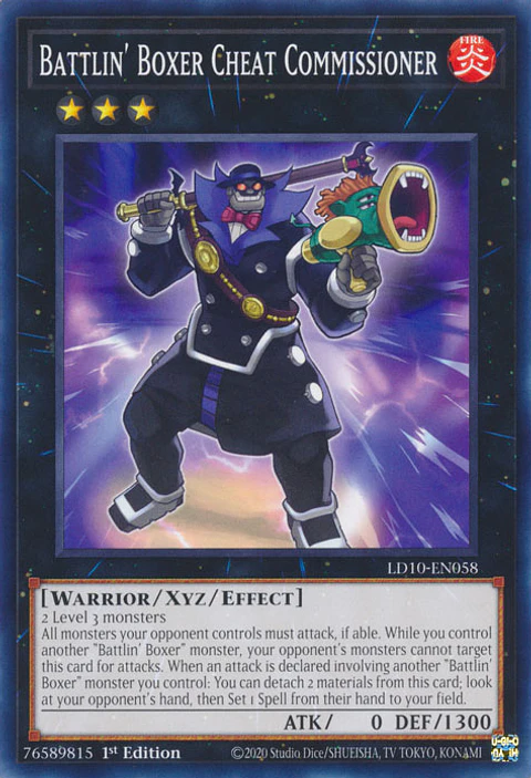 Battlin' Boxer Cheat Commissioner - LD10-EN058 - Common 