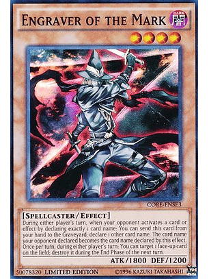 Engraver of the Mark - CORE-ENSE3 - Super Rare