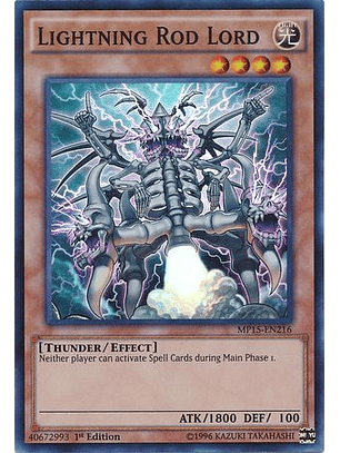 Lightning Rod Lord - MP15-EN216 - Super Rare 