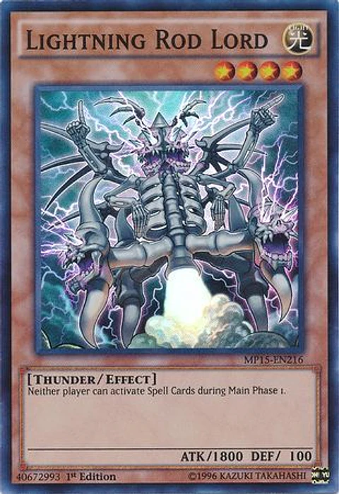 Lightning Rod Lord - MP15-EN216 - Super Rare 