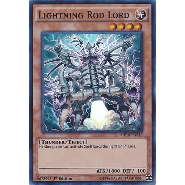 Lightning Rod Lord - MP15-EN216 - Super Rare 