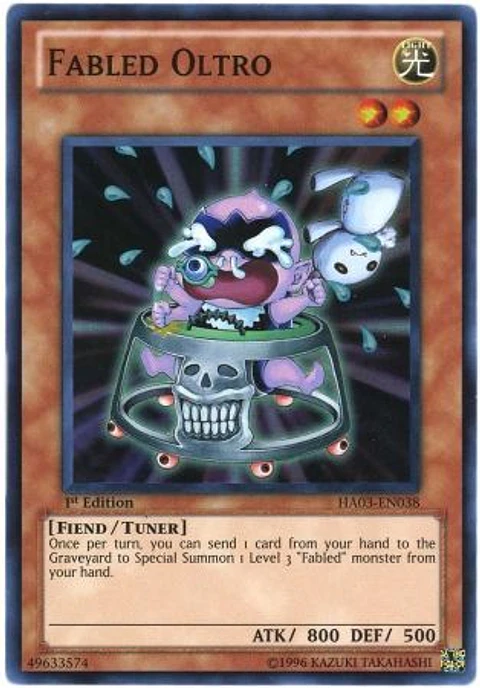 Fabled Oltro - HA03-EN038 - Super Rare
