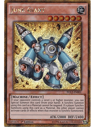 Junk Giant - PGL2-EN001 - Gold Secret Rare