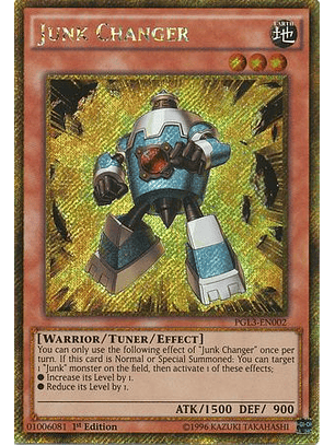 Junk Changer - PGL3-EN002 - Gold Secret Rare
