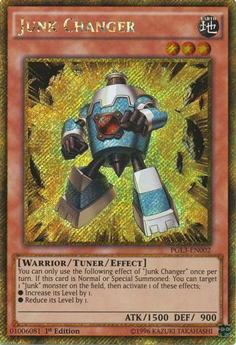 Junk Changer - PGL3-EN002 - Gold Secret Rare