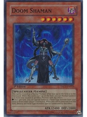 Doom Shaman - TAEV-EN025 - Super Rare 1st