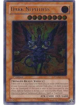Ultimate Rare - Dark Nephthys - PTDN-EN018 1st Edition (jugada)
