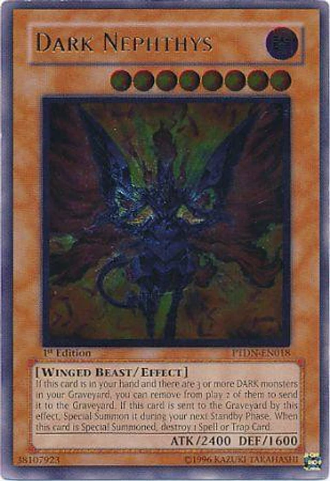 Ultimate Rare - Dark Nephthys - PTDN-EN018 1st Edition (jugada)