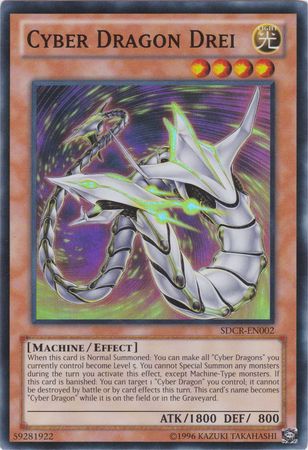 Cyber Dragon Drei - SDCR-EN002 - Super Rare 1