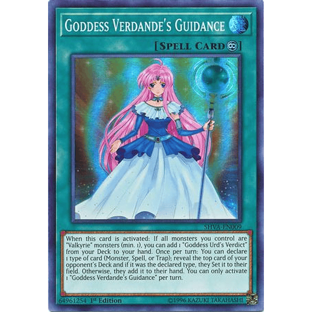 Goddess Verdande's Guidance - SHVA-EN009 - Super Rare