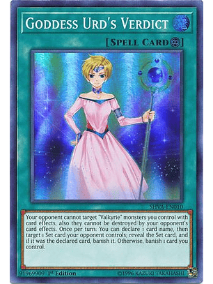 Goddess Urd's Verdict - SHVA-EN010 - Super Rare 