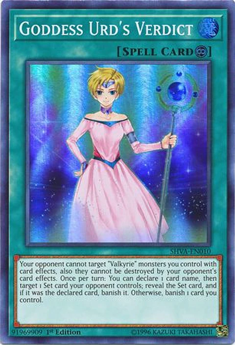 Goddess Urd's Verdict - SHVA-EN010 - Super Rare 