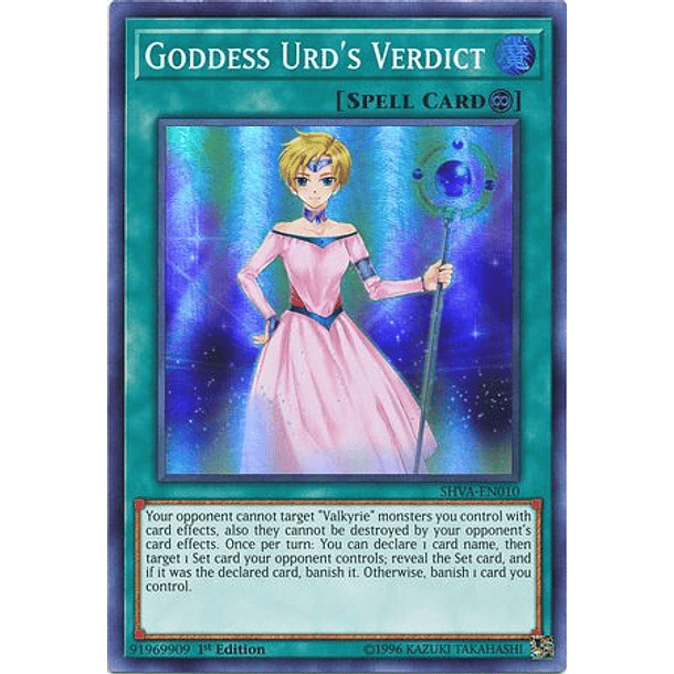 Goddess Urd's Verdict - SHVA-EN010 - Super Rare 