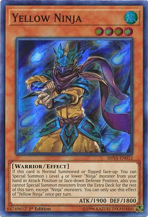 Yellow Ninja - SHVA-EN012 - Super Rare