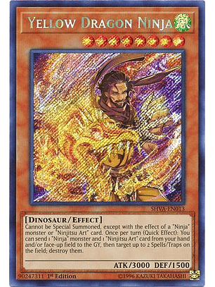 Yellow Dragon Ninja - SHVA-EN013 - Secret Rare