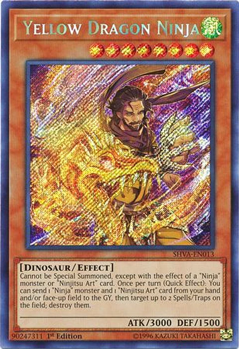 Yellow Dragon Ninja - SHVA-EN013 - Secret Rare