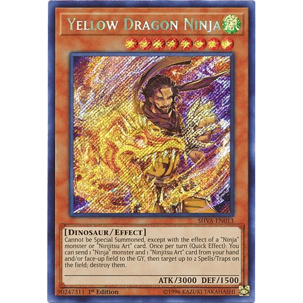 Yellow Dragon Ninja - SHVA-EN013 - Secret Rare