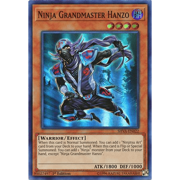 Ninja Grandmaster Hanzo - SHVA-EN022 - Super Rare