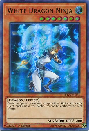 White Dragon Ninja - SHVA-EN024 - Super Rare 1