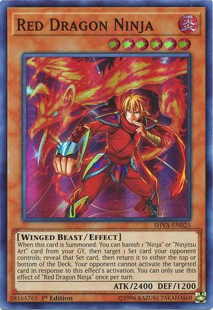 Red Dragon Ninja - SHVA-EN025 - Super Rare 1
